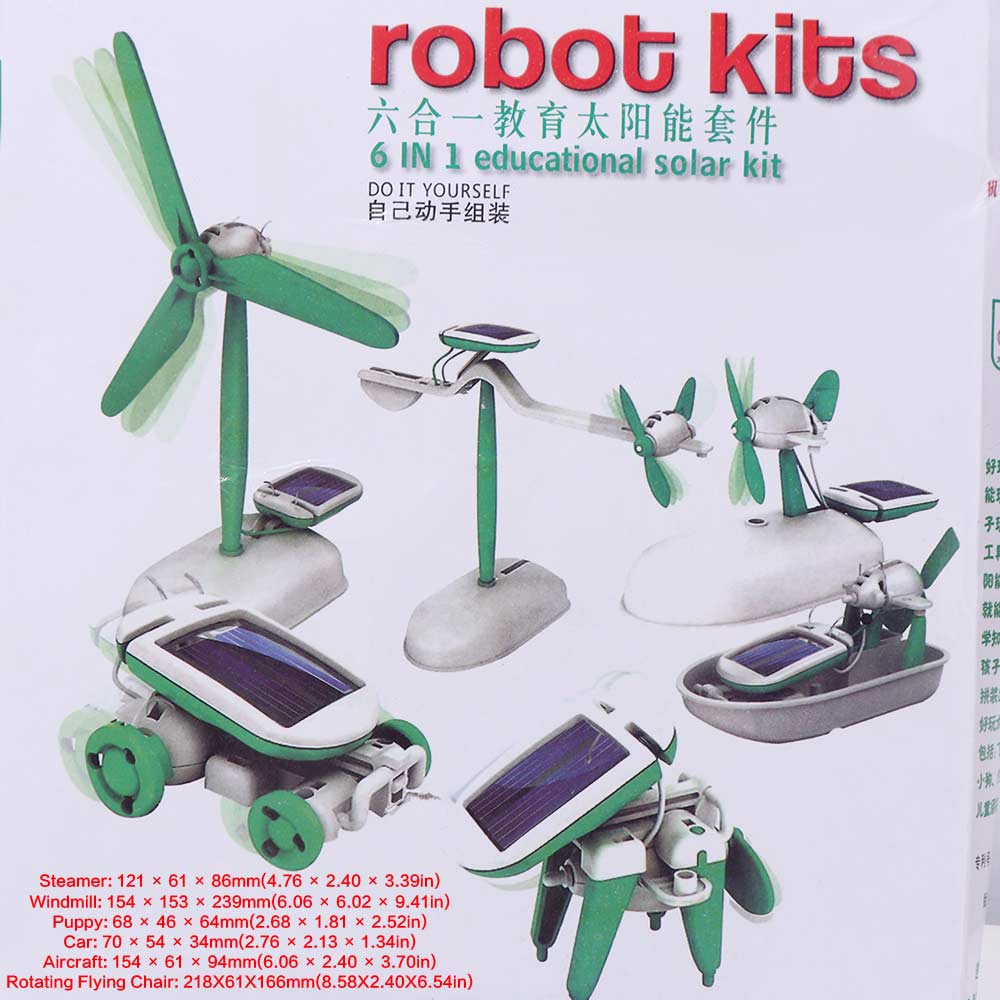 6-In-1 Solar Power Robot Renew - Renewable Energy Lab ulasan dan harga